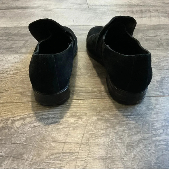 Eileen Fisher Black Suede Vero Cuoio Slip On‎ Loafer Size 6 1/2 - Picture 4 of 11